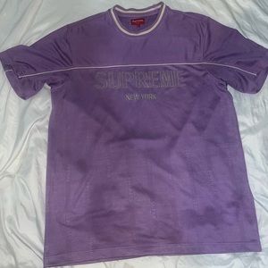 Supreme Dazzle Warm Up Top Light Purple Jersey Tee